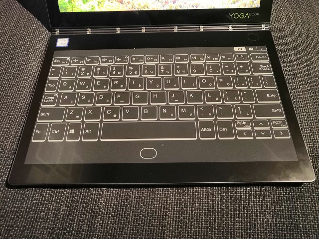 Yoga Book C930 keyboard