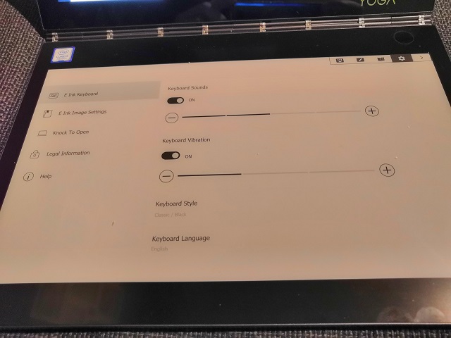 Yoga Book C930 keyboard layouts